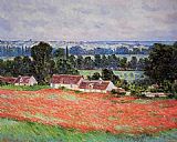 Claude Monet Poppy Field Giverny painting